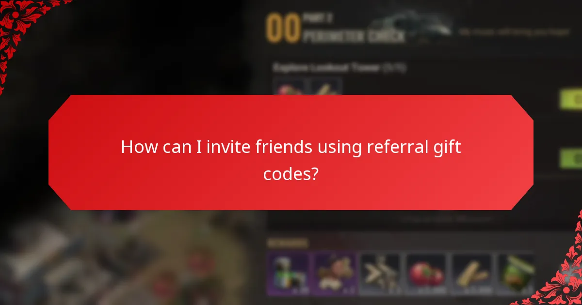 How can I invite friends using referral gift codes?