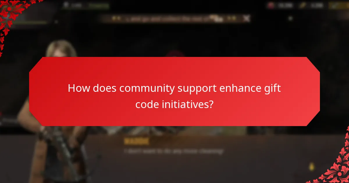 How does community support enhance gift code initiatives?
