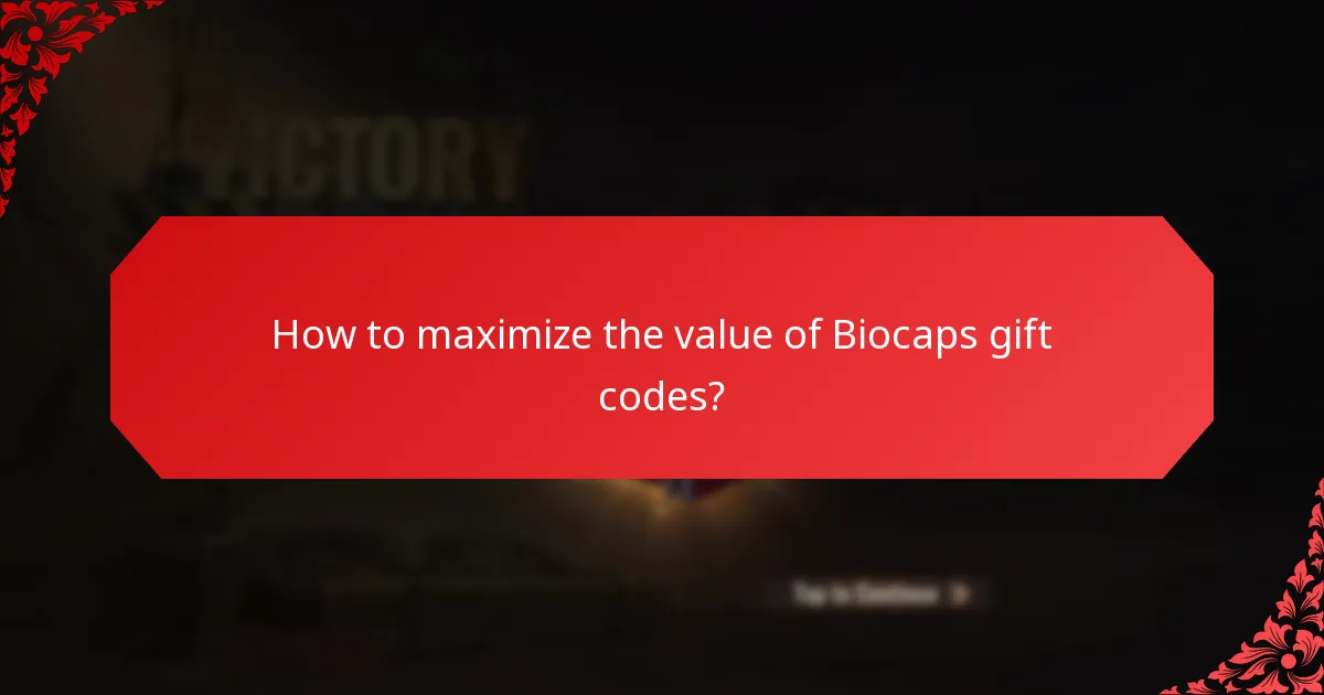 When do Biocaps gift codes expire?