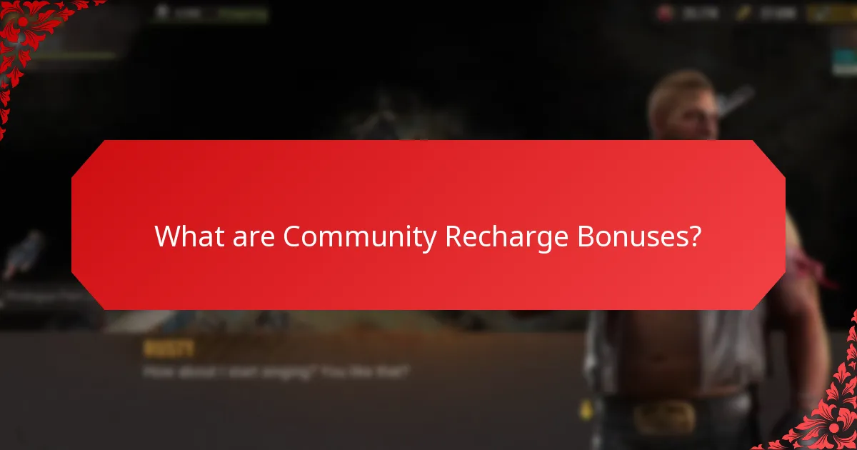 What are the benefits of Group Rewards in Community Recharge Bonuses?