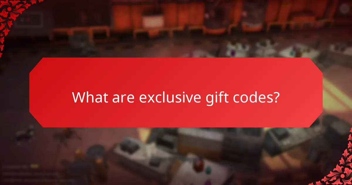 What special events are associated with exclusive gift codes?