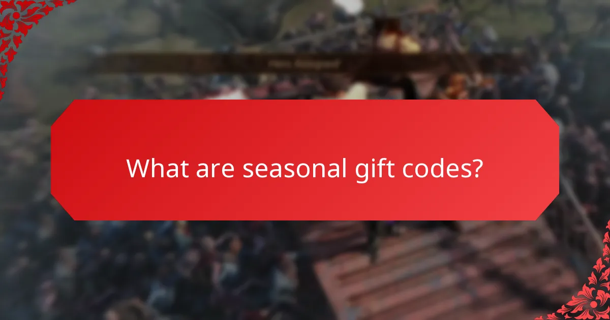 How can users find and redeem seasonal gift codes?