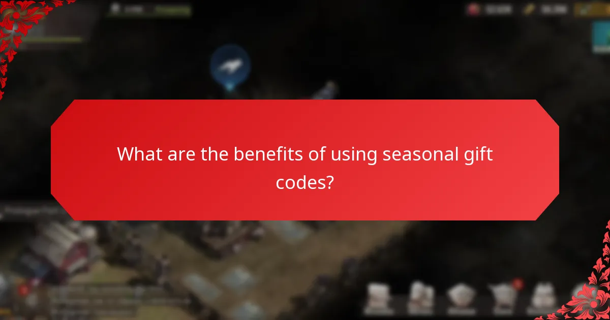 What are the benefits of using seasonal gift codes?